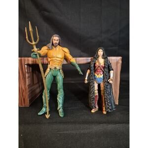 2017 Justice League Movie AQUAMAN & Wonder woman Figures DC Multiverse Lot